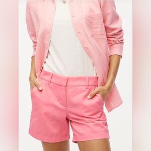 J Crew 5" classic chino short Azalea Bloom